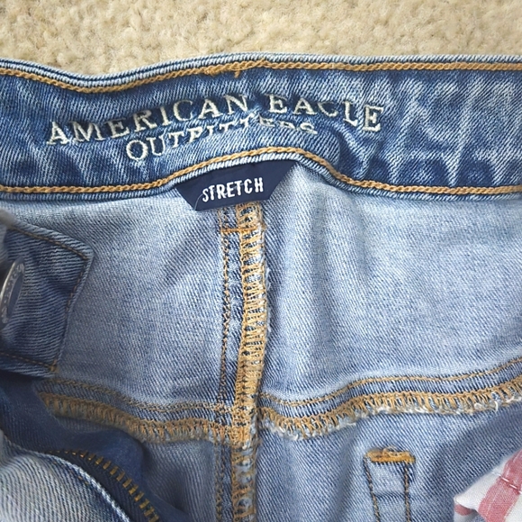 American Eagle Hi-Rise American Flag Festival Shortie Shorts Size 14 - Picture 3 of 7